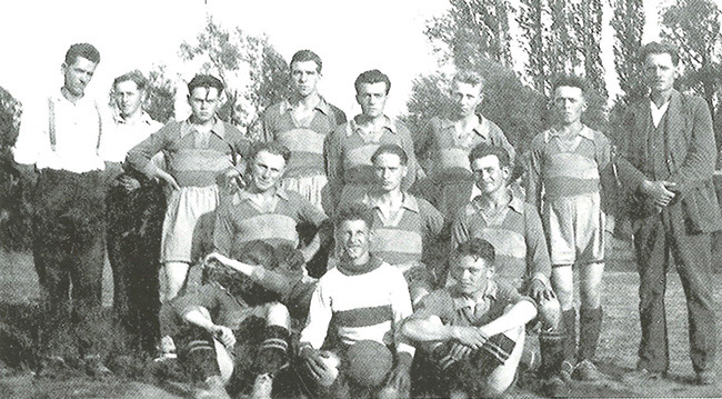 Futbalové družstvo v roku 1934
