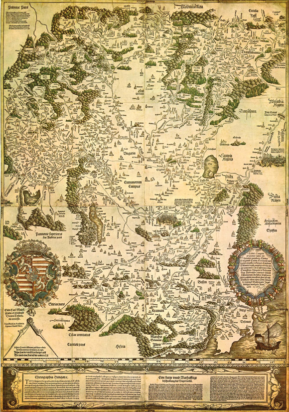 Mapa Uhorska Lazarus